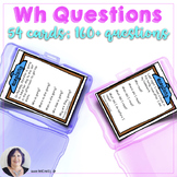 Answering 54 Wh Questions Game & Task Cards for Speech Lan