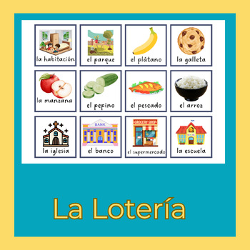 Preview of Game to practice Spanish, Tarjetas de vocabulario en español