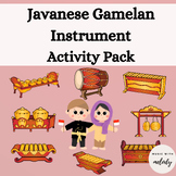 Gamelan Instrument Activity Pack: Read, Write, Match, Colo