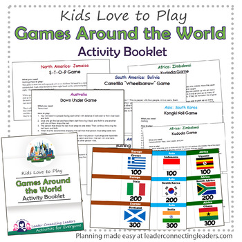 Preview of Games Around the World Activity Booklet - World Thinking Day Resource