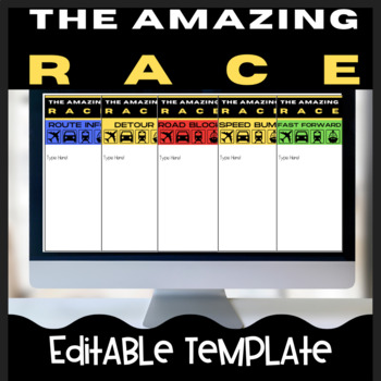 Preview of Games For Classrooms - Amazing Race Template