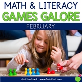 First Grade Math & Literacy Games for February