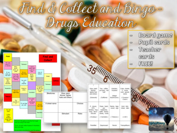 Preview of Games about Drugs KS2 (PSHE) - Find & Collect and Bingo