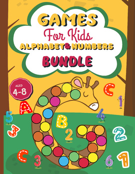 Preview of Games for KIDS Alphabet Numbers BUNDLE Activity and coloring book