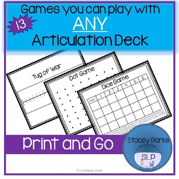 Games to Play with ANY Articulation Deck of Cards