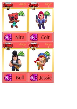 Preview of Gamification Brawl Stars (Cards)