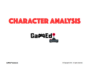 Preview of Gamified Character Analysis Template