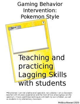 Preview of Gaming Behavior Intervention-Pokemon