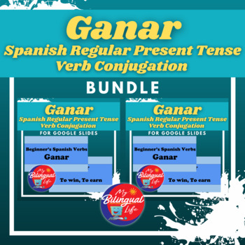 Preview of Ganar - Spanish Regular Present Tense Verb Conjugation Bundle