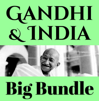 Preview of Gandhi & India.   Independence Movement & Geography - Big Bundle