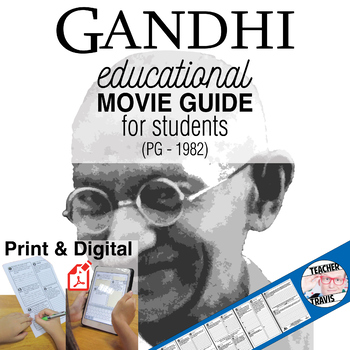 Preview of Gandhi Movie Guide | Questions | Worksheet (PG - 1982)