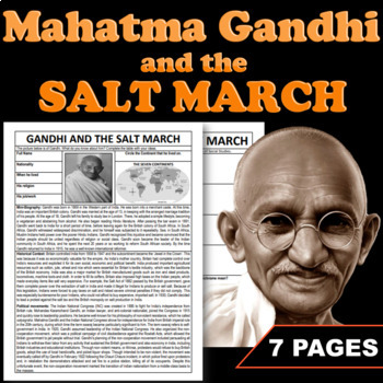 Preview of Mohandas Gandhi and the Salt March