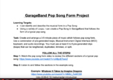 GarageBand Pop Song Form Project
