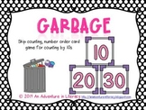 Garbage Skip Counting by 10s Card Game