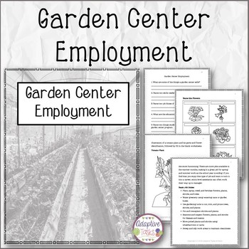 Preview of Garden Center Employment