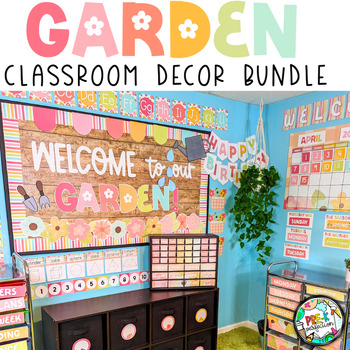 Preview of Garden Classroom Decor Bundle | Flower Garden Decor | Back to School Decor