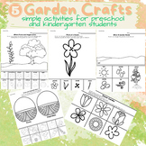 Garden Crafts for Preschool and Kinder, & 1st Grade Studen