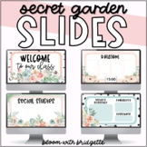 Garden Editable Slides with Timers - Distance Learning