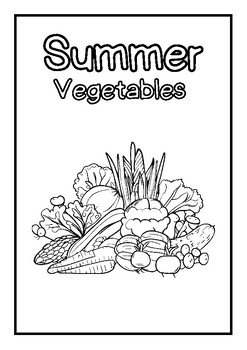 vegetables coloring page