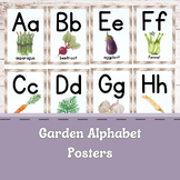 Garden Fresh Themed Alphabet Flashcards & Posters