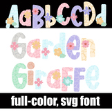 Garden Giraffe Full-color Font