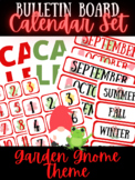 Garden Gnome Theme Classroom Calendar Wall Bulletin Board Set
