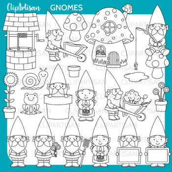 gnome house clipart scrapbook