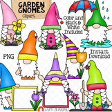 Garden Gnomes ClipArt - Summer Gnome Clip Art - Spring Gar