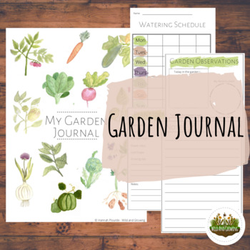 How to Use a Garden Journal with Kids (teacher made)