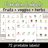 Garden Labels for Vegetables, Fruits, and Herbs | Spring o
