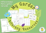 Garden Literacy Resources for Science & Writing Centers ~ 