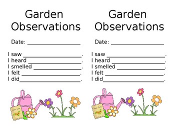 Preview of Garden Observation Log