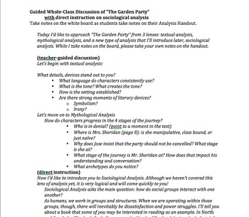 Garden Party Ap Literature Analysis Unit By Katie Stewart Tpt