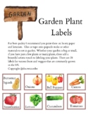 Garden Plant Labels