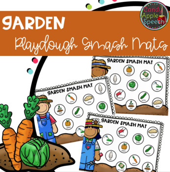 Gardening playdough mat