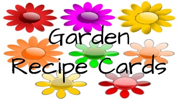 Preview of Garden Recipe Cards