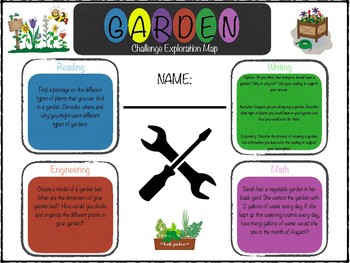 Preview of Garden - STEM / ELA Challenge Exploration
