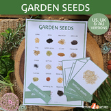 Garden Seed Printables | Vegetable Seed Poster | Garden se