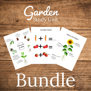 Preview of Garden Study Unit BUNDLE