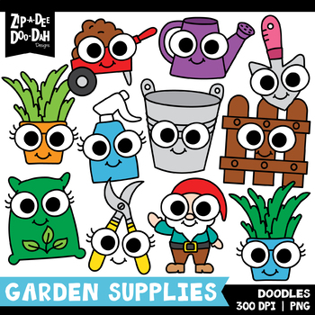 Art Supplies Doodles Clipart Set {Zip-A-Dee-Doo-Dah Designs}