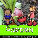 Garden Theme Resources/worksheets/centers preschool, pre-k