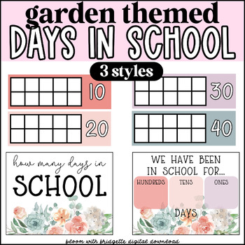 Preview of Garden Themed Days in School Display