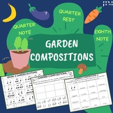 Garden-Themed Rhythm Composition Packet (Print & Go) for E