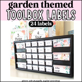 Garden Themed Toolbox Labels - Editable