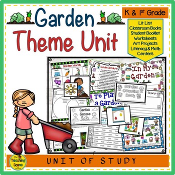 Preview of Garden Themed Unit:  Literacy & Math Centers & Activities