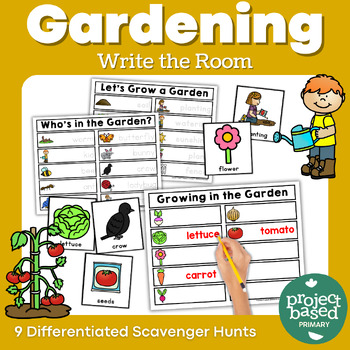 Preview of Garden Write the Room Scavenger Hunt