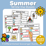 Summer Write the Room Scavenger Hunt