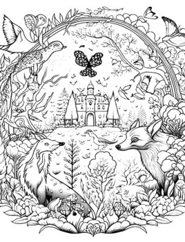 Enchanting Creatures: A Magical Animal Coloring Book for Adults