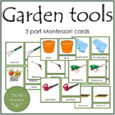 Garden tools Montessori  flashcards