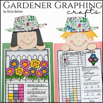Preview of Gardener Graphing Crafts - Spring Graphing Crafts